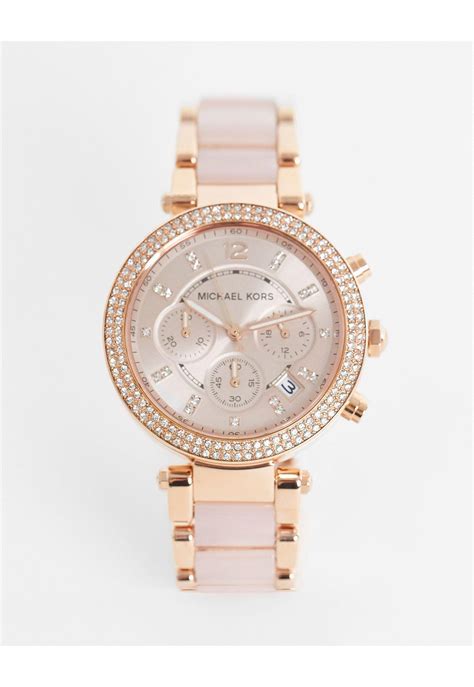 michael kors parker rose gold bracelet